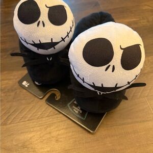 Disney Jack Skellington Black and White Slippers